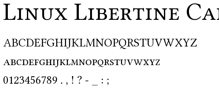 Linux Libertine Capitals font
